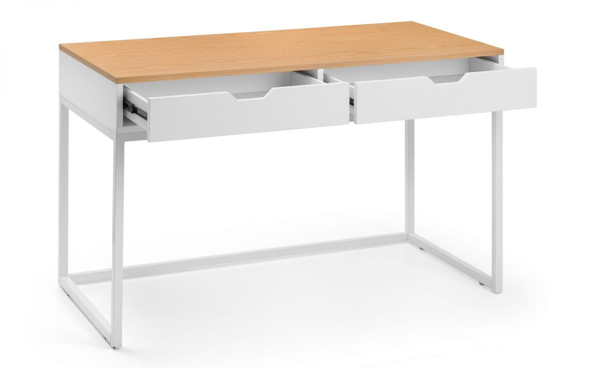 120cm home office desk with 2 drawers