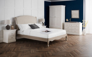 Julian Bowen Camille Oatmeal 6ft Super Kingsize Oak Bed