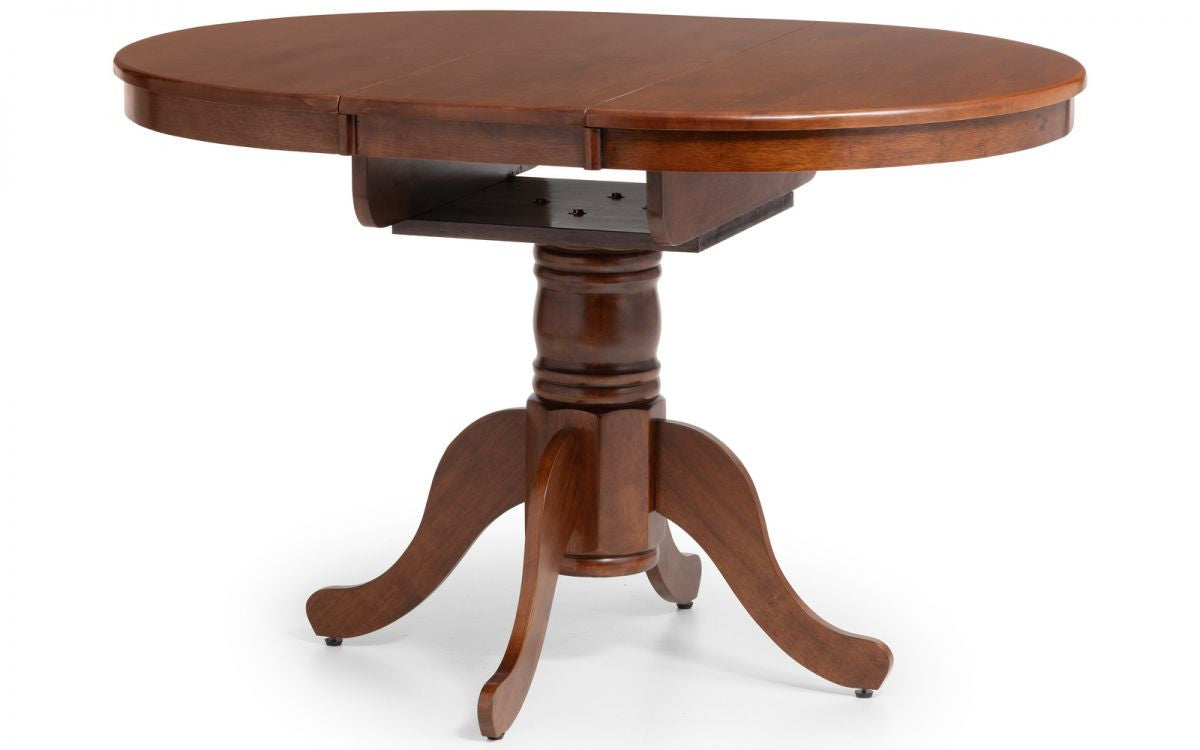 Julian Bowen Canterbury Mahogany Oval Extending Dining Table