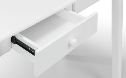 carrington wooden desk in white finish