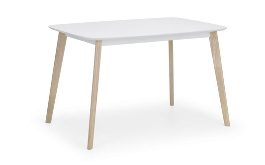 Julian Bowen Casa White Wooden Rectangular Dining Table