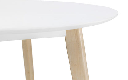 Julian Bowen Casa White Wooden Round Dining Table