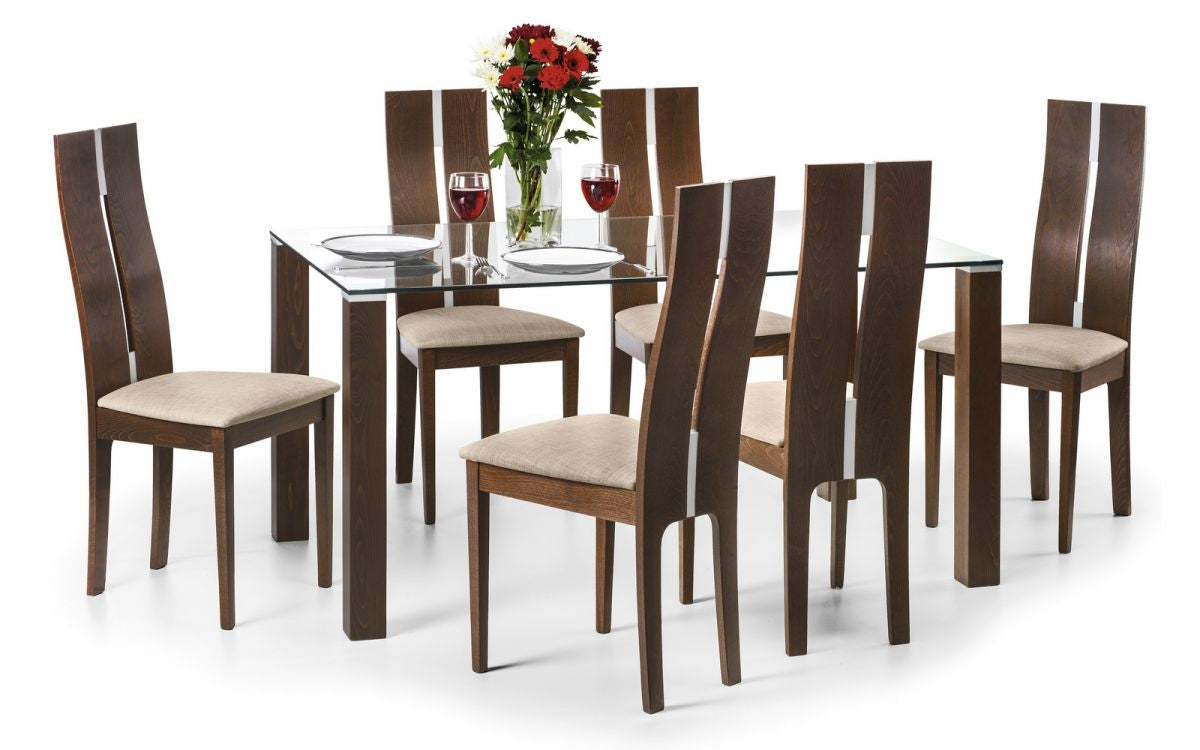 2 x Julian Bowen Cayman Wooden Dining Chairs
