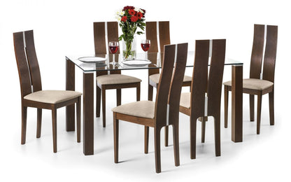2 x Julian Bowen Cayman Wooden Dining Chairs