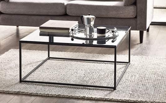 Julian Bowen Chicago Square Smoked Glass Coffee Table