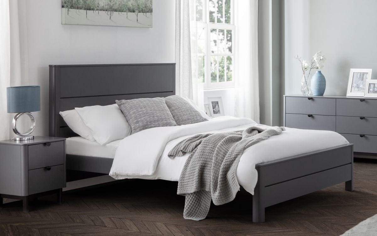 Julian Bowen Chloe Grey 5ft Kingsize Bed