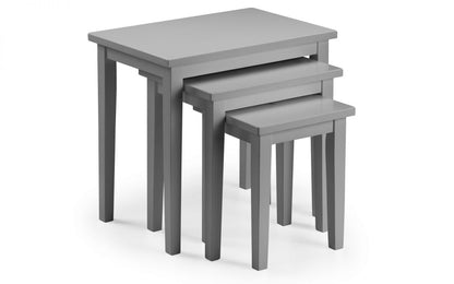 Julian Bowen Cleo Lunar Grey Wooden Nest Of Tables