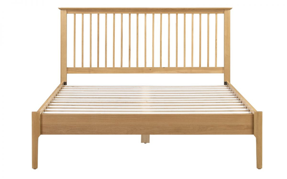  Solid Oak Wooden 4ft6 Double Bed Frame