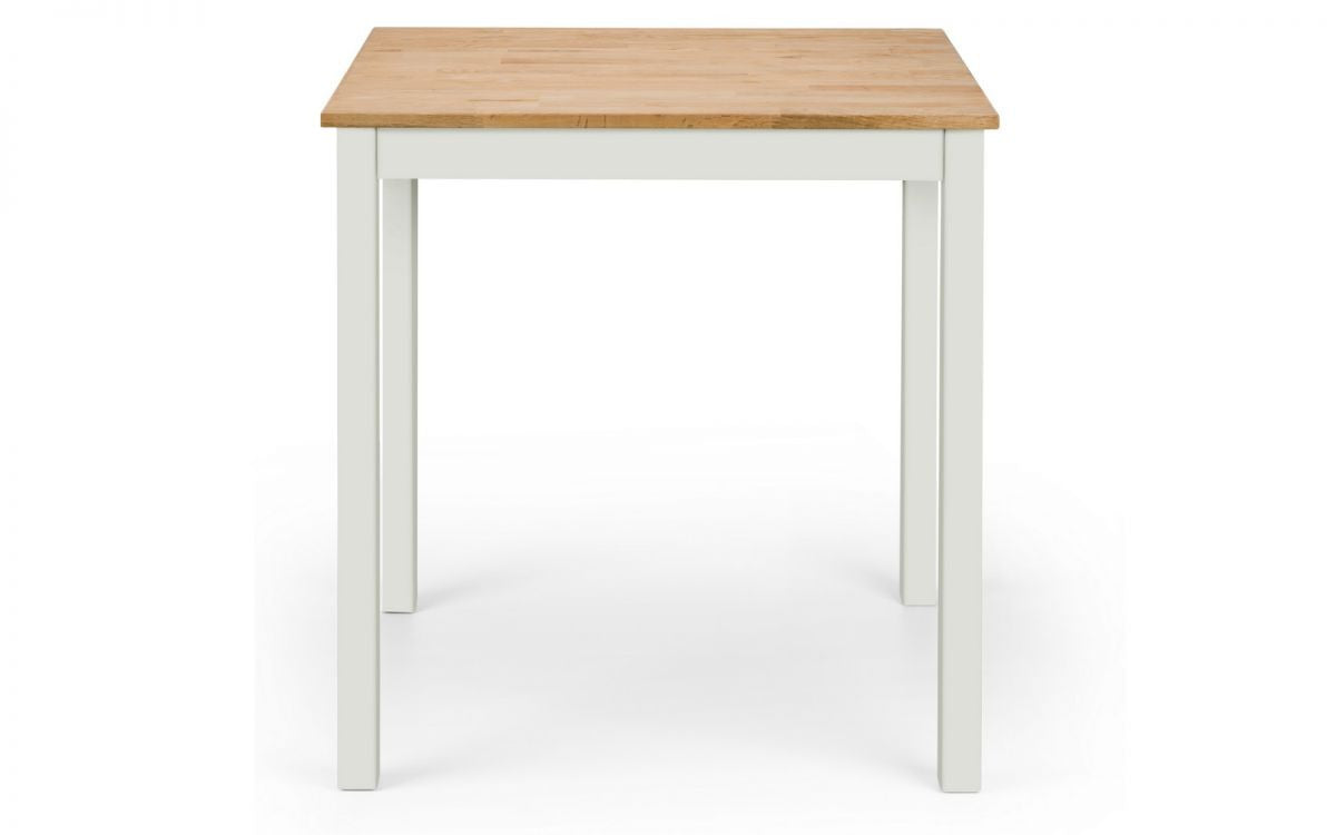 Julian Bowen Coxmoor Ivory & Oak 75Cm Square Dining Table