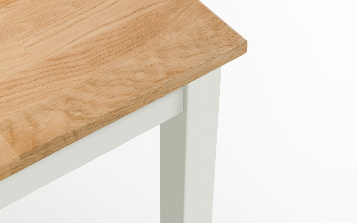 Julian Bowen Coxmoor Ivory & Oak 75Cm Square Dining Table