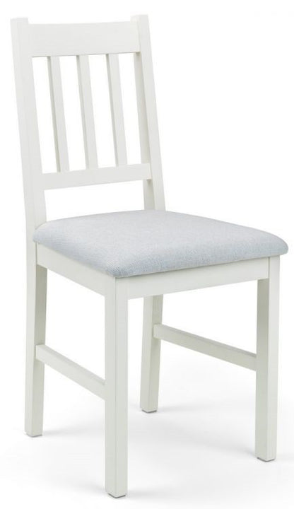 2 x Julian Bowen Coxmoor Ivory Solid Oak Dining Chairs