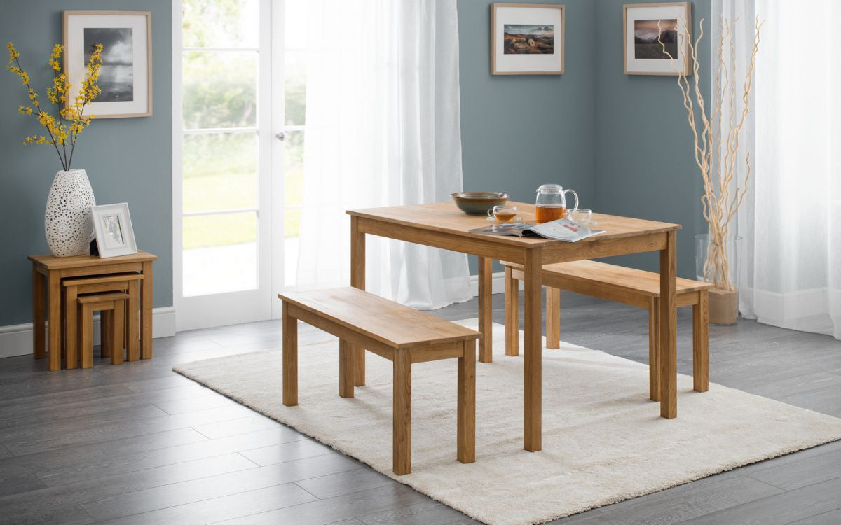 Julian Bowen Coxmoor Rectangular Solid Oak Dining Table