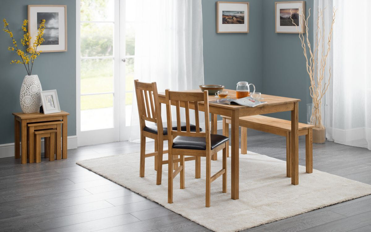 Julian Bowen Coxmoor Rectangular Solid Oak Dining Table