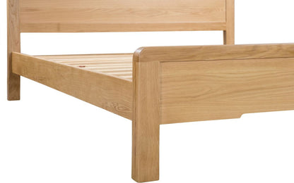 Julian Bowen Curve Solid Oak 5ft Kingsize Bed Frame