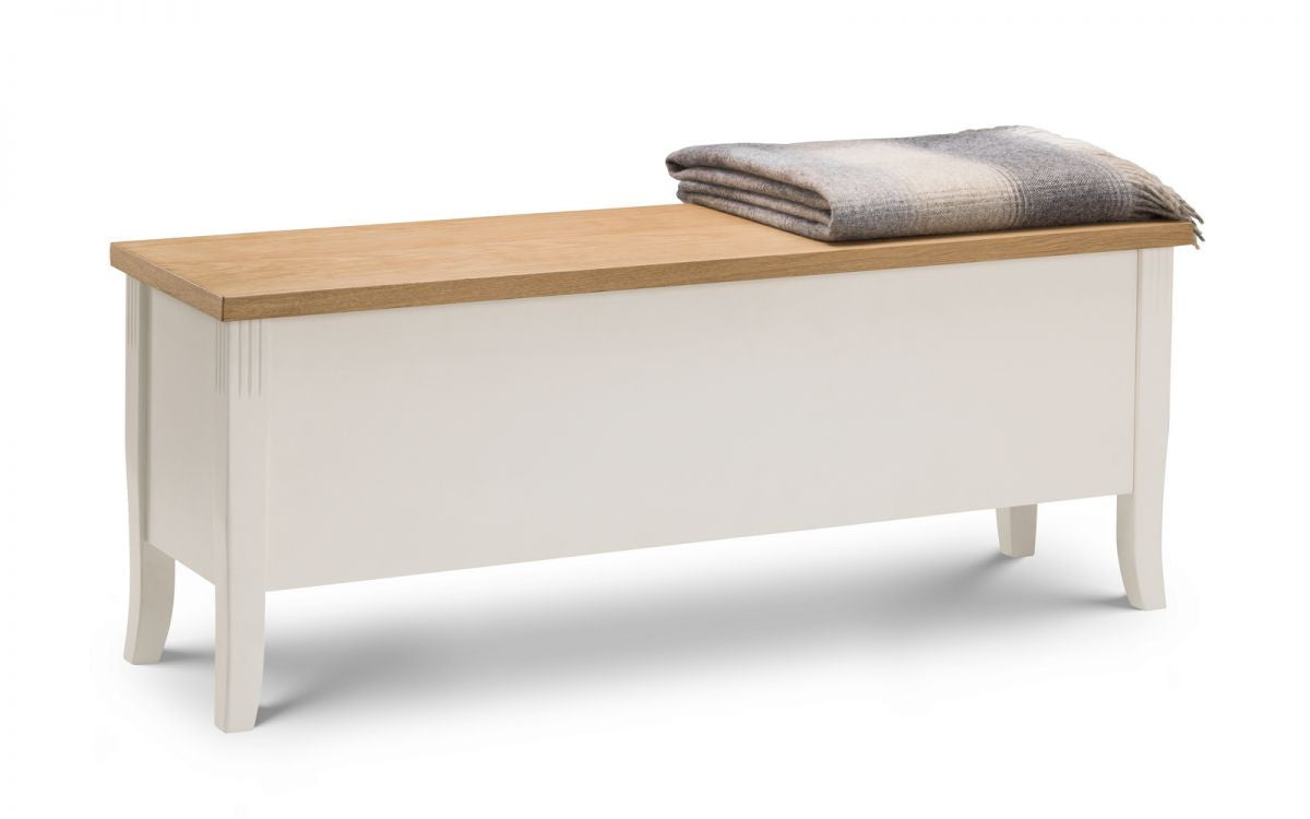 Davenport Two Tone Wooden Storage Dining Bench