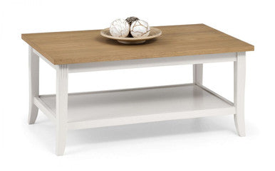 Julian Bowen Davenport Ivory/Oak Wooden Coffee Table