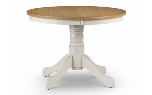 Julian Bowen Davenport Wooden Round Pedestal Dining Table