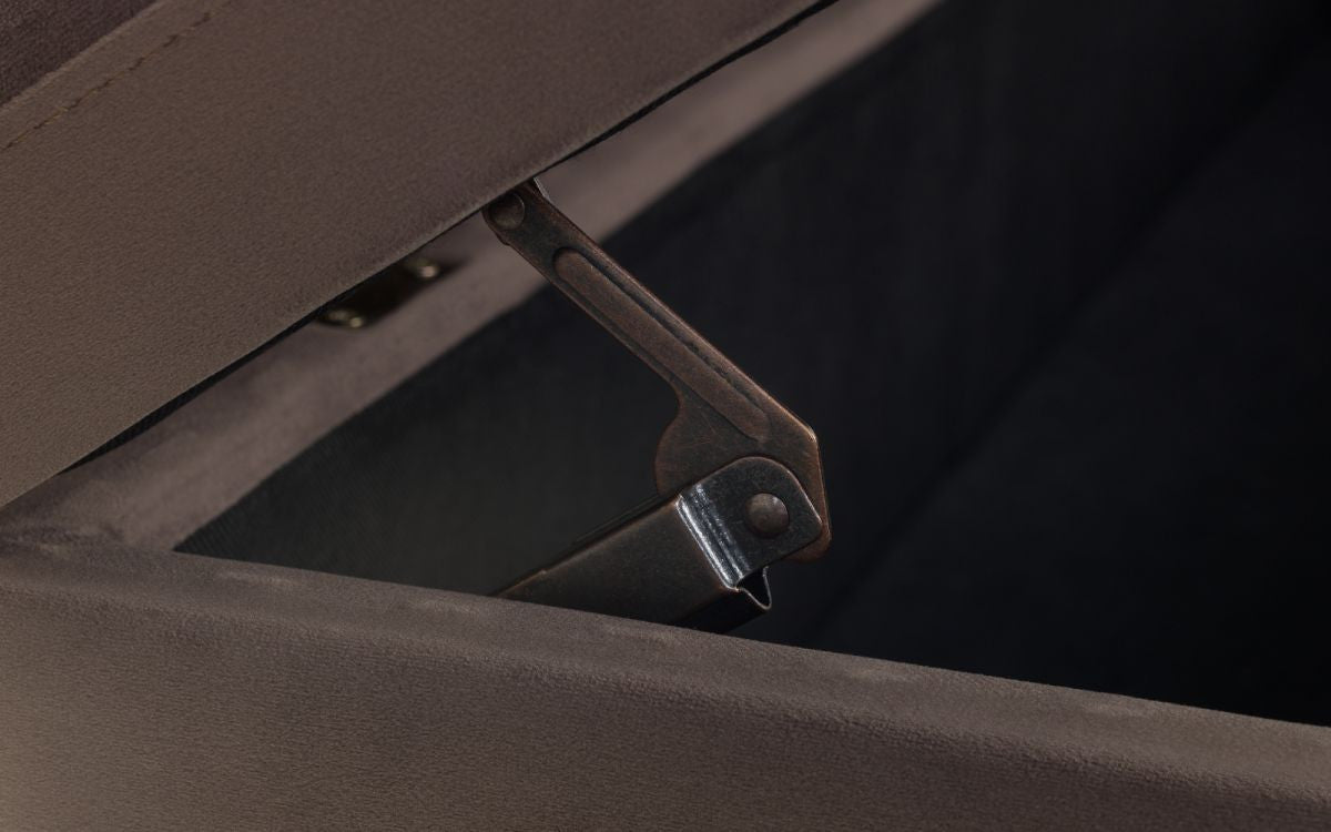 Julian Bowen Deco Truffle Velvet Blanket Box