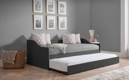 Julian Bowen Elba Anthracite Wooden Daybed