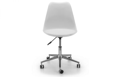 Julian Bowen Erika White/Chrome Office Chair