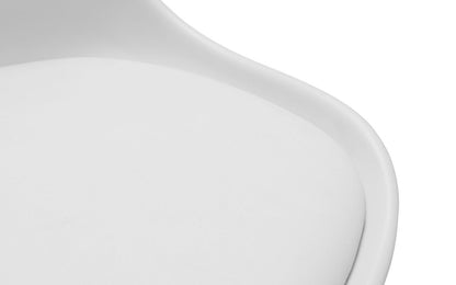 Julian Bowen Erika White/Chrome Office Chair