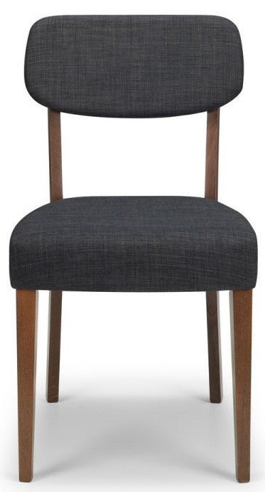 Julian Bowen Farringdon Grey Fabric Dining Chair