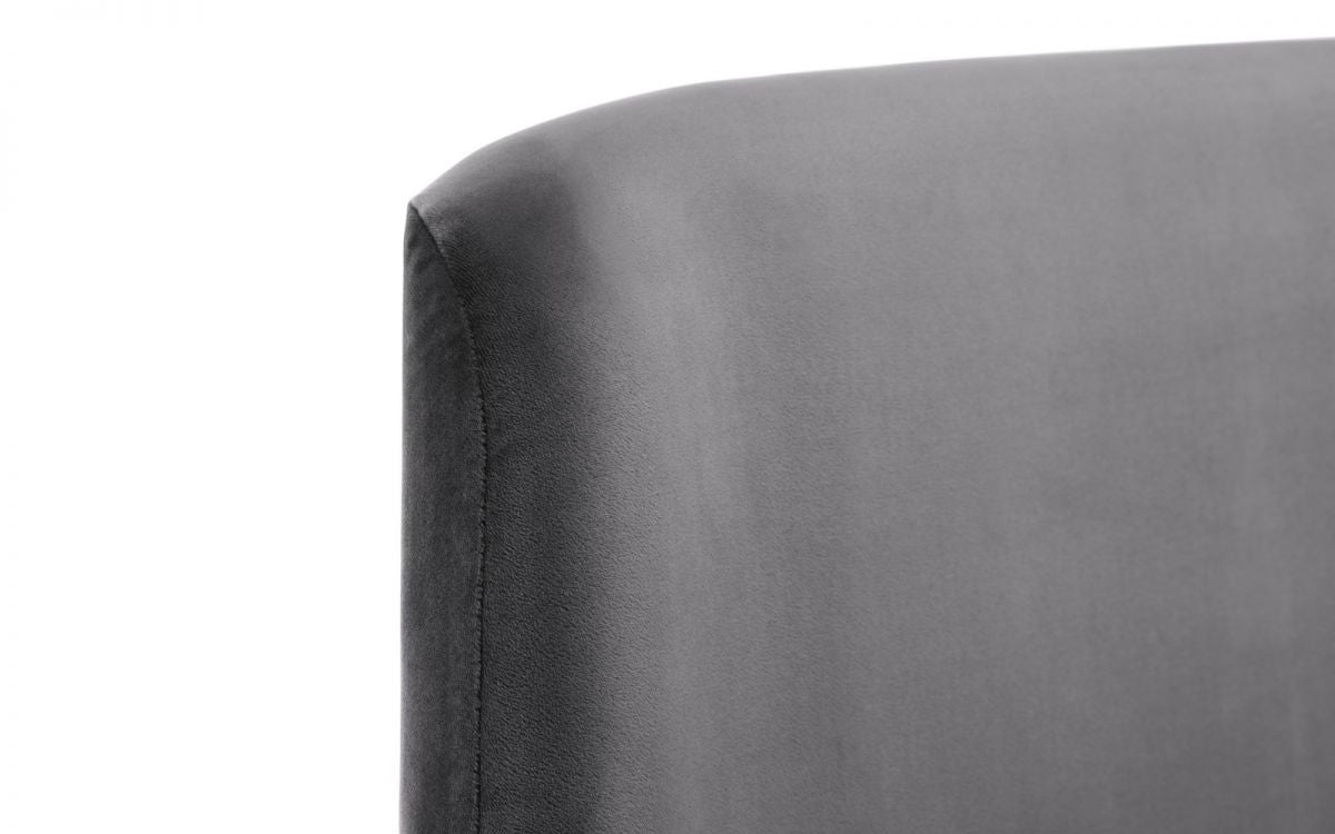 Julian Bowen Frida 4ft6 Double Grey Velvet Bed