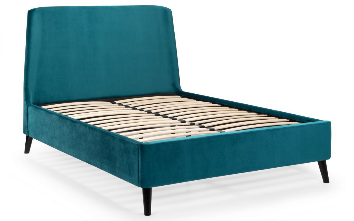 Julian Bowen Frida 4ft6 Double Teal Velvet Bed