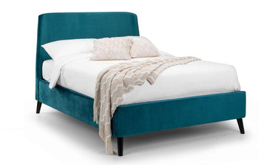 Julian Bowen Frida 4ft6 Double Teal Velvet Bed