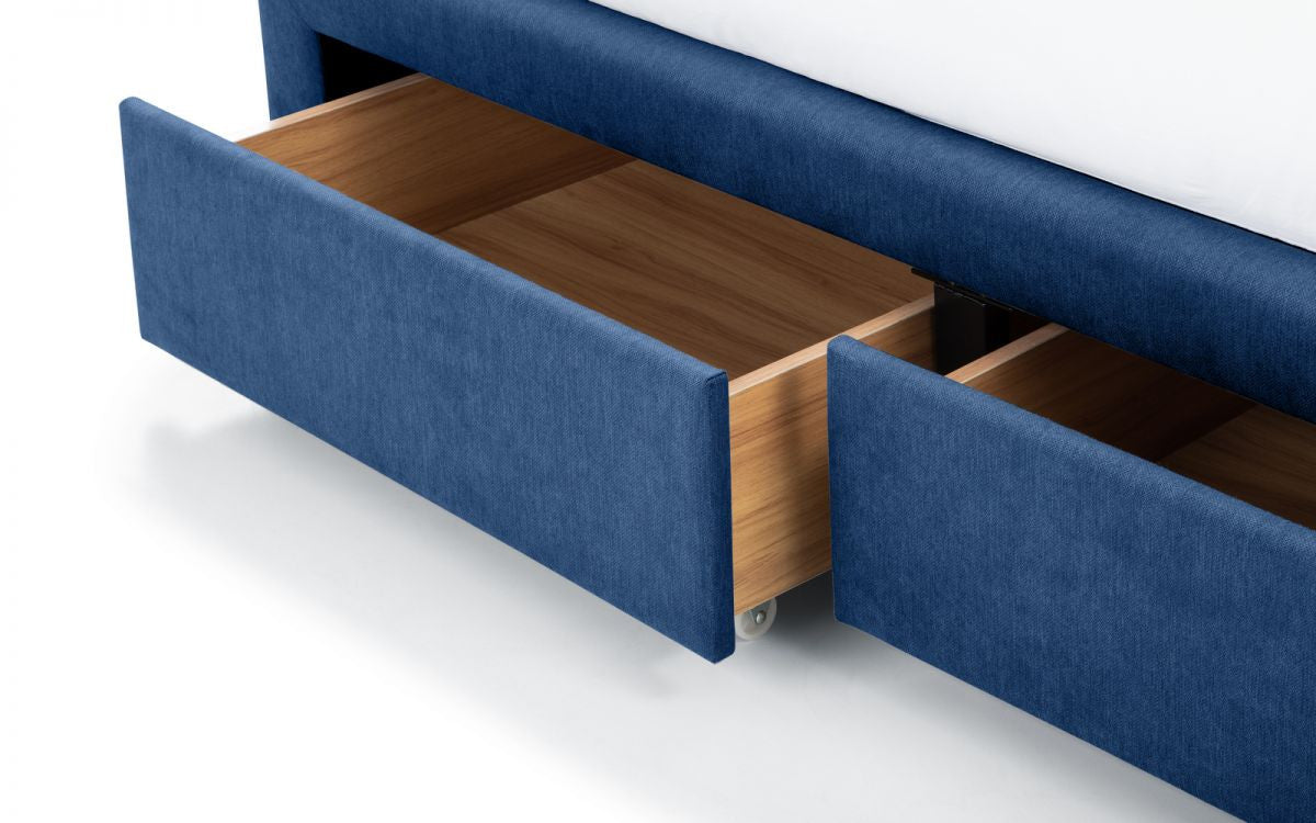 Julian Bowen Fullerton Blue 5ft Kingsize 4 Drawer Bed