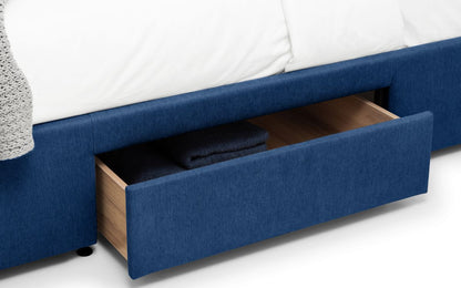 Julian Bowen Fullerton Blue 5ft Kingsize 4 Drawer Bed