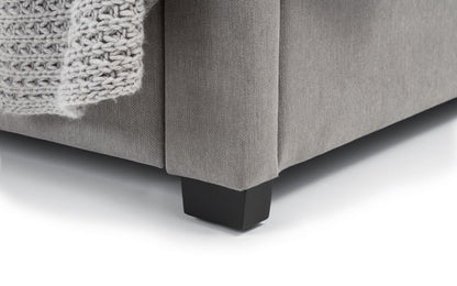 Julian Bowen Fullerton 5ft Kingsize Grey Fabric 4 Drawer Bed