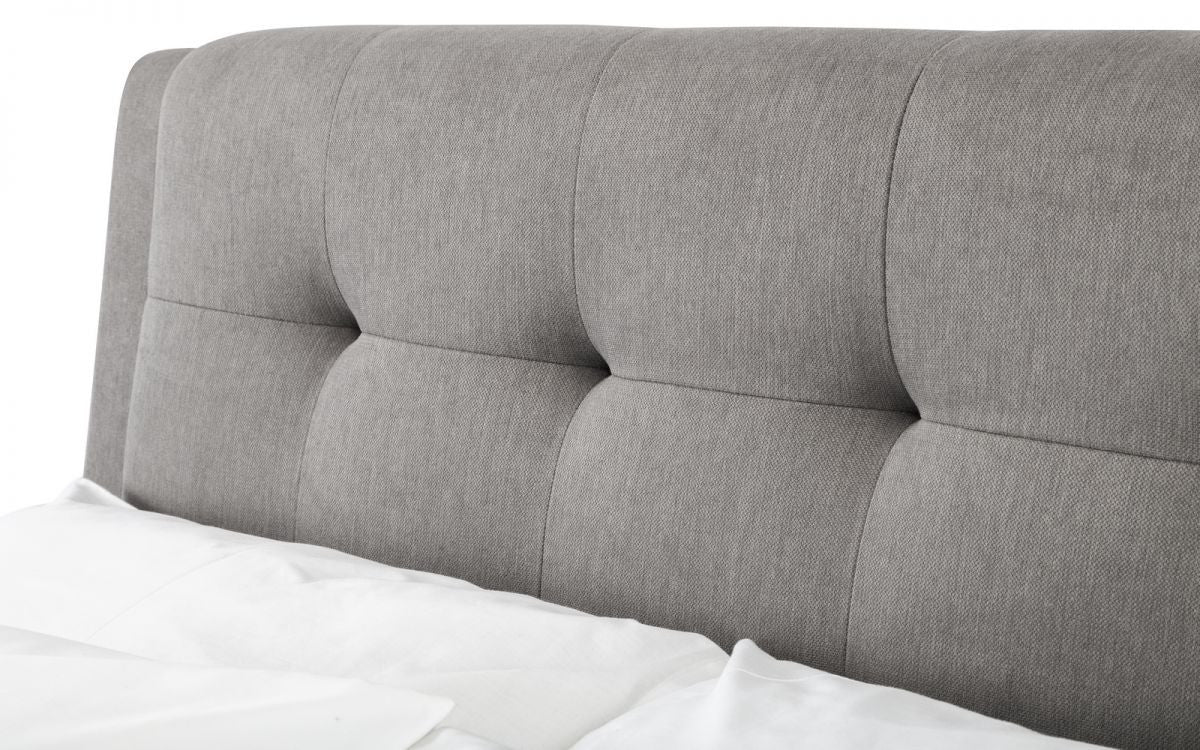 Julian Bowen Fullerton 5ft Kingsize Grey Fabric 4 Drawer Bed