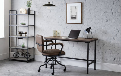 Julian Bowen Gehry Brown Faux Leather Office Chair