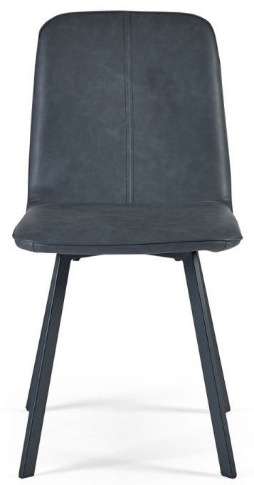 Julian Bowen Goya Antique Black Faux Leather Dining Chair