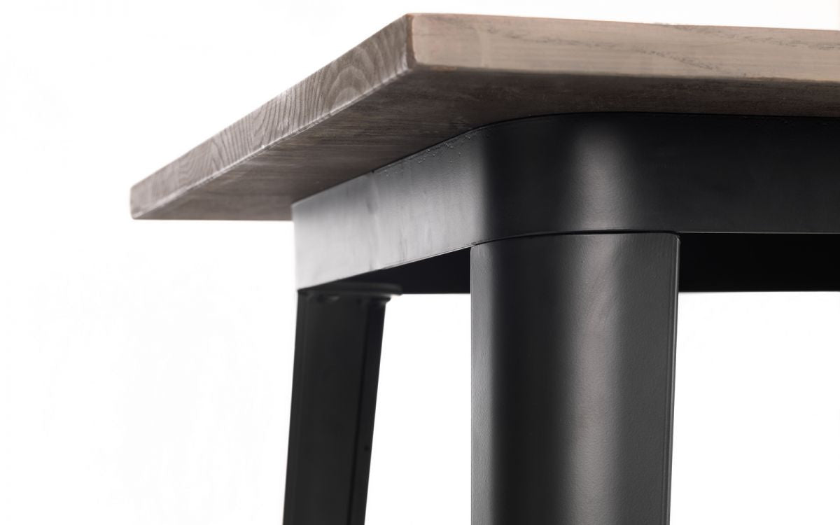 Julian Bowen Grafton Black Metal Bar Table