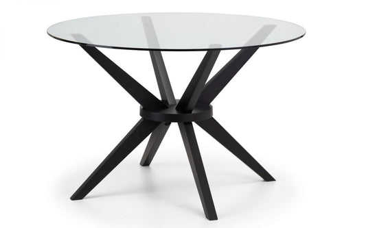 Julian Bowen Hayden 120Cm Round Glass Dining Table