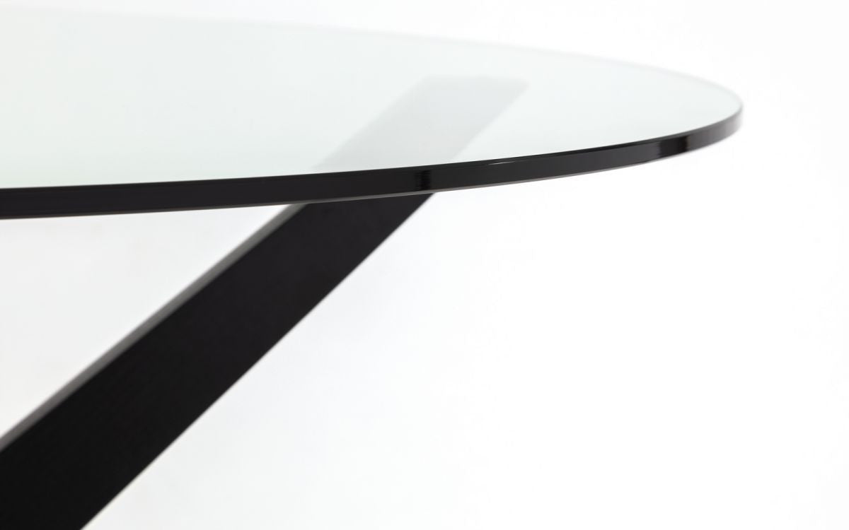 Julian Bowen Hayden 120Cm Round Glass Dining Table