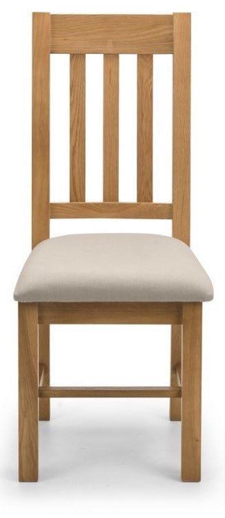 Julian Bowen Hereford Solid Oak Dining Chair