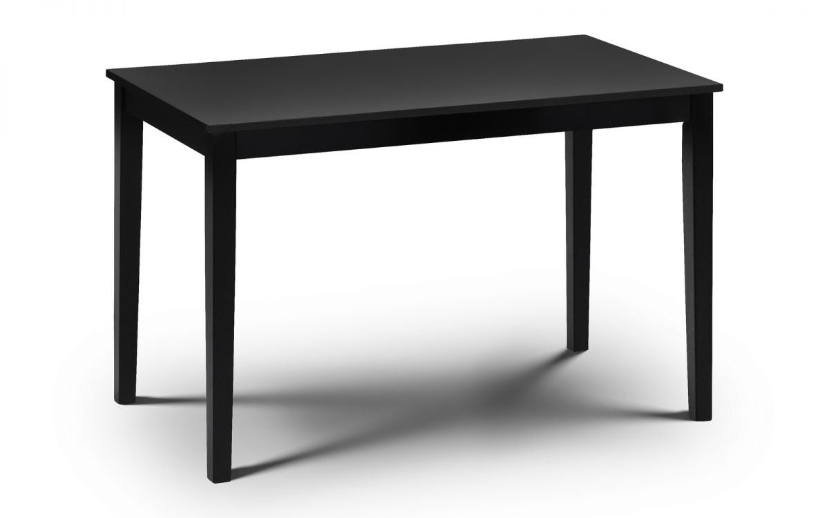 Julian Bowen Hudson Black Lacquered Rectangular Dining Table