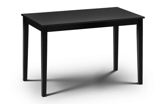 Julian Bowen Hudson Black Lacquered Rectangular Dining Table