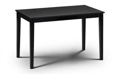 Julian Bowen Hudson Black Lacquered Rectangular Dining Table