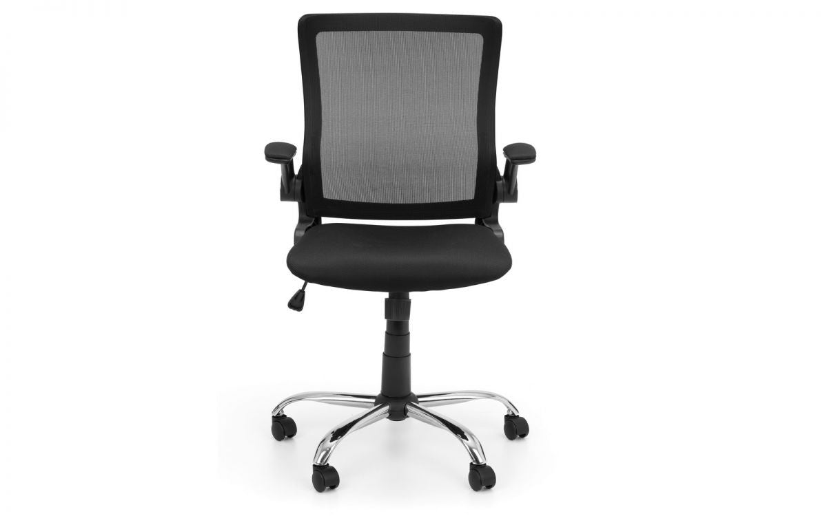 Julian Bowen Imola Black Fabric Office Chair
