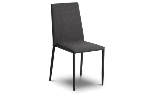 Julian Bowen Jazz Slate Grey Fabric Chair