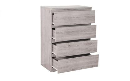 Julian Bowen Jupiter Grey Oak 4 Drawer Chest