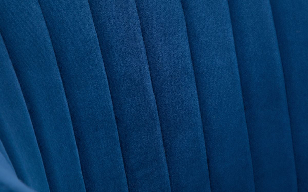 Julian Bowen Kahlo Blue Velvet Swivel Office Chair