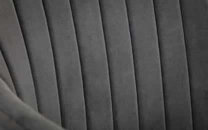 Julian Bowen Kahlo Grey Velvet Swivel Office Chair