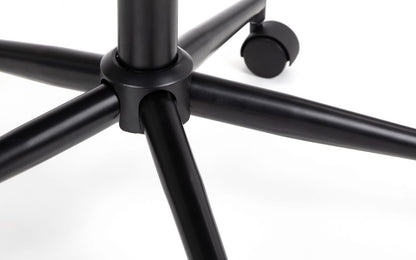 Julian Bowen Kahlo Grey Velvet Swivel Office Chair