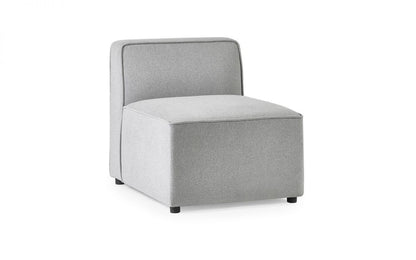 Julian Bowen Lago Grey Fabric Combination Corner Sofa Unit