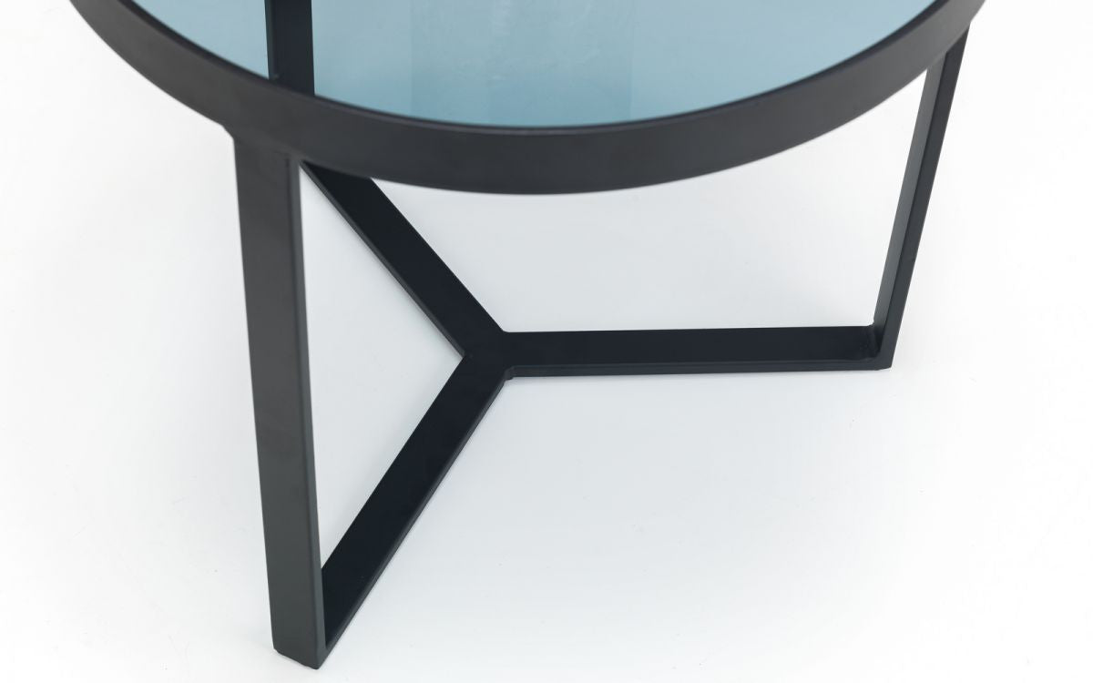 Julian Bowen Loft Smoked Glass Lamp Table